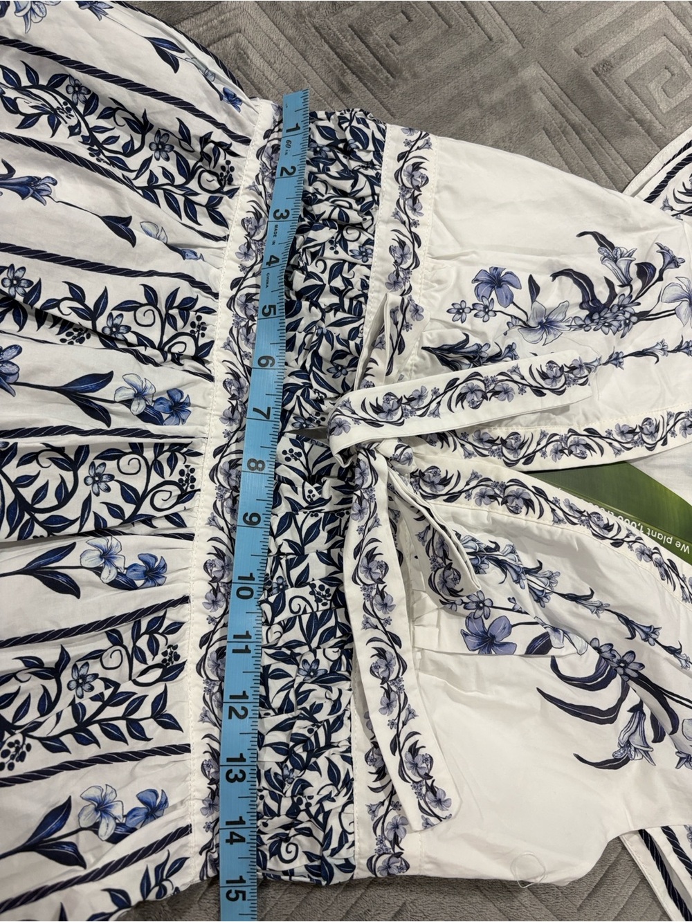 FARM Rio White & Navy Floral Embroidered Mini Dress - Picture 11 of 16
